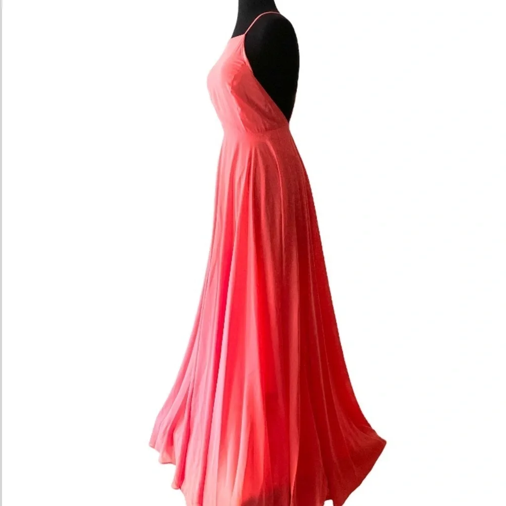 Lulu’s Coral Maxi Gown Size XS - Picture 6 of 13